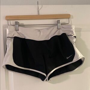 Nike Black and White Athletic Shorts Lightweight Performance